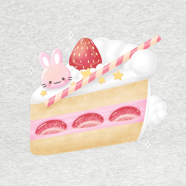 Kawaii Strawberry Cake by Maggieful Designs